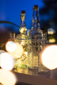 Chain of lights in a glass bottle Chain of lights in a glass bottle